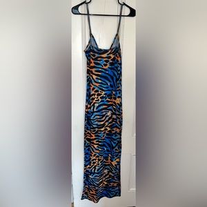 Size 8 Boohoo Animal Print Maxi Dress